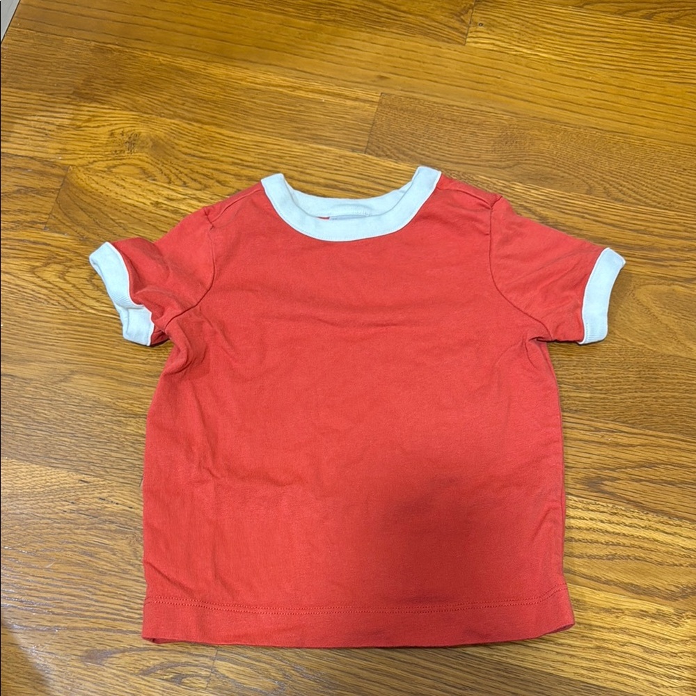 Hanna Andersson Red and White Short Sleeve Tee